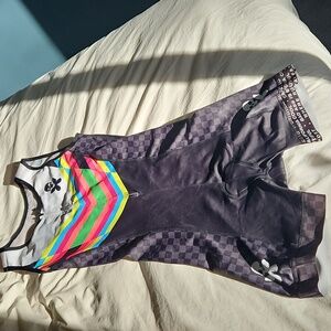 Sleeveless one piece triathlon kit
